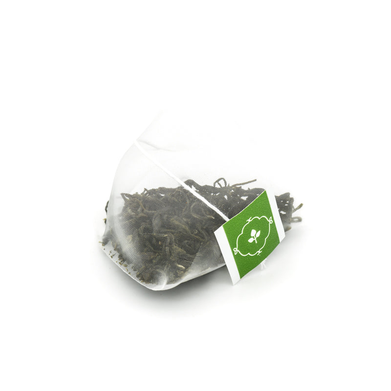 Jade Mist - Green Tea - Luxury Pyramid Tea Bags Ziplock Pouch